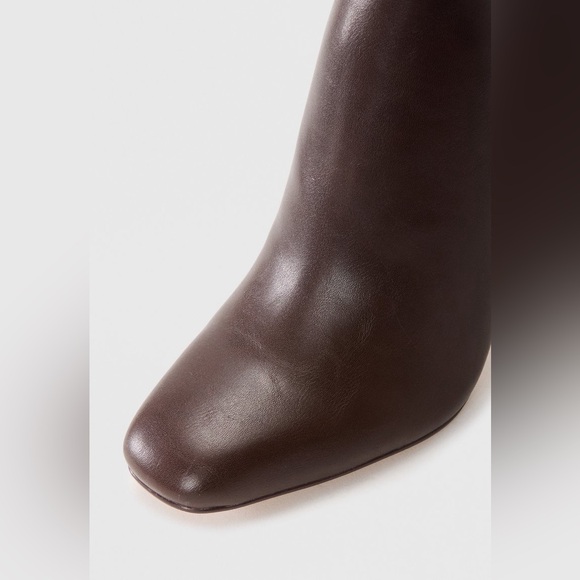 Steve Madden Ally Brown Leather Knee-High Heeled Boots Sz 6 BNWB - Picture 7 of 9